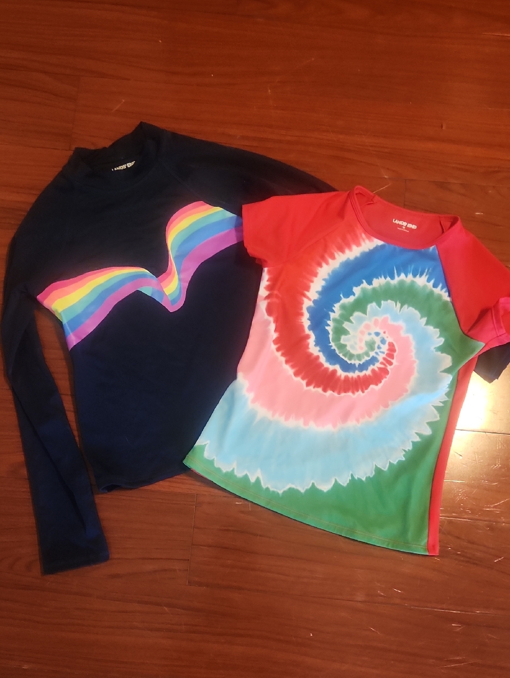 Lands' End Girls Size 10 Rash Guards